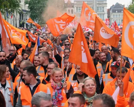 Countrywide Walkout Demonstrations Witnesses Massive Crowds Taking to the Streets Throughout France